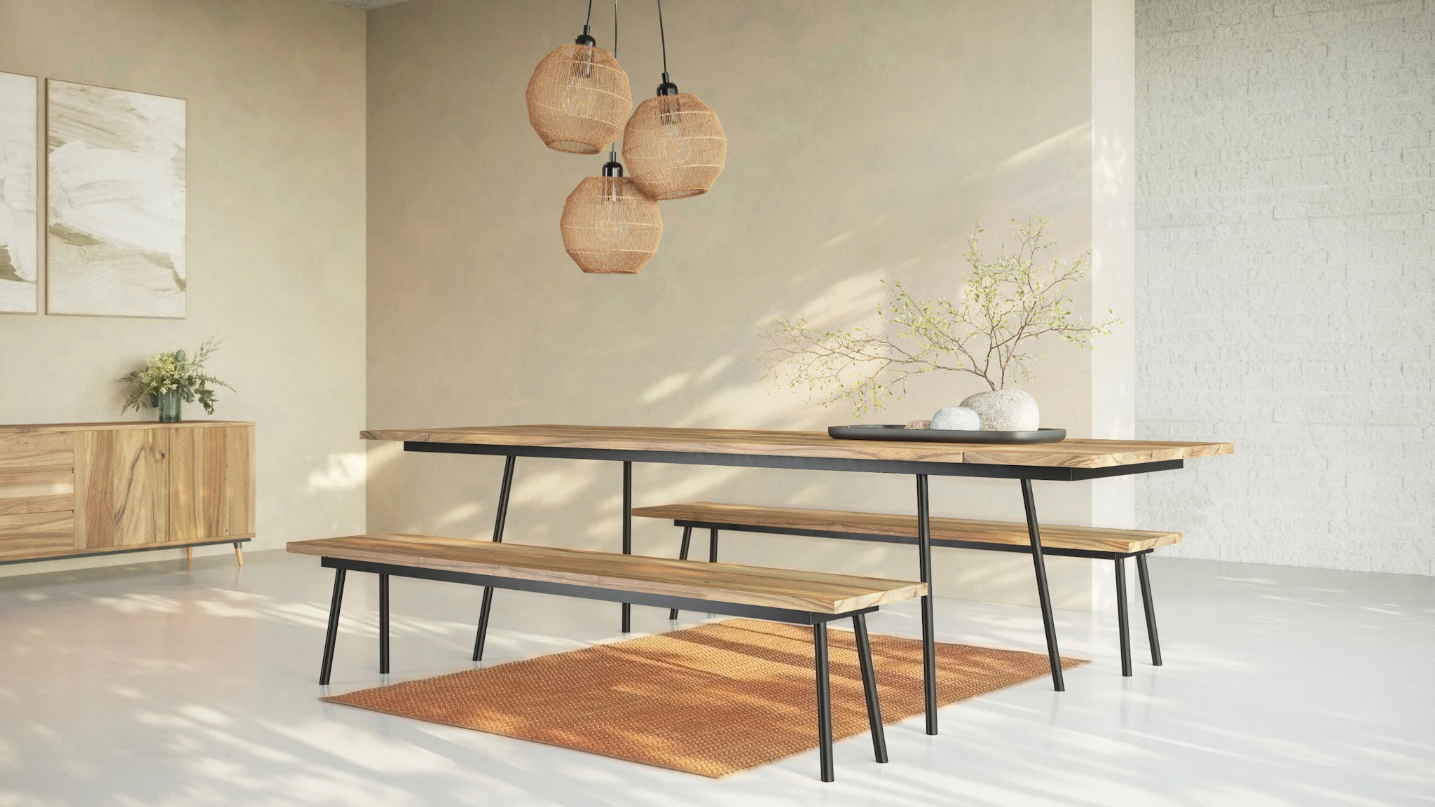 Table à manger extensible en Noyer | MARTA