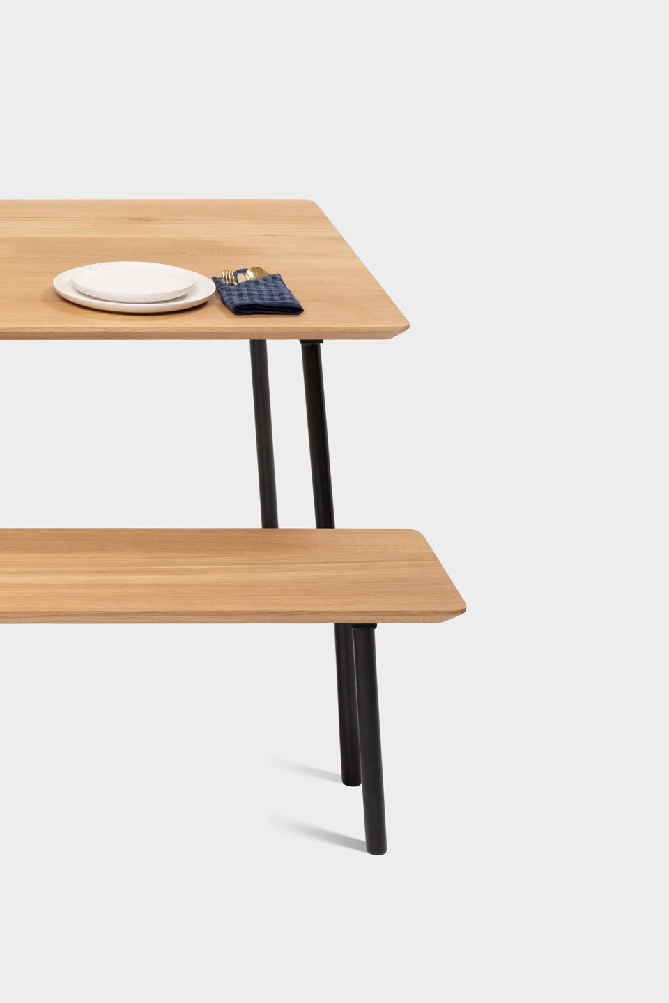 Bauhaus meets Scandinavian design for a minimal and enduring look.