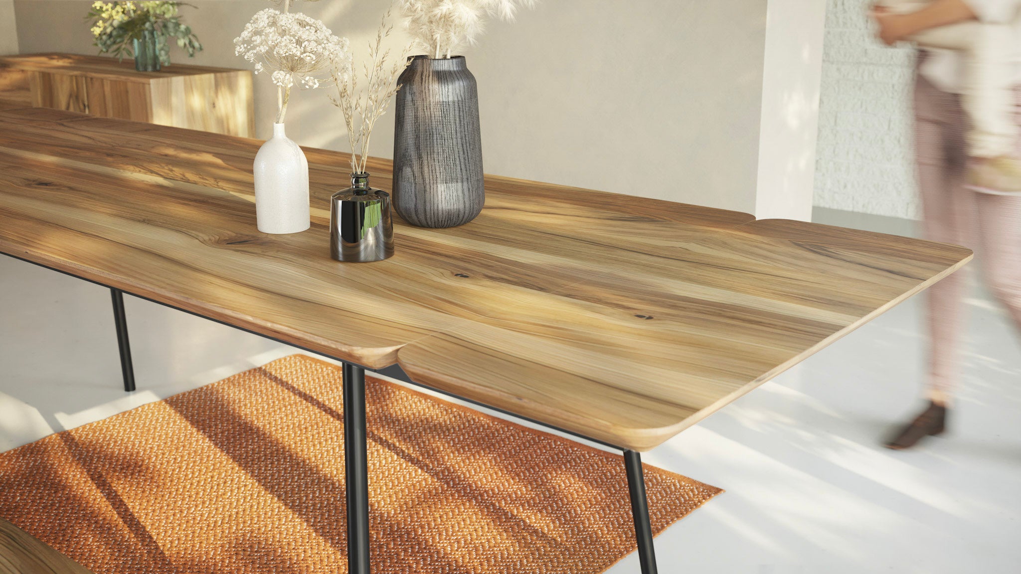 Table à manger extensible en Noyer | MARTA