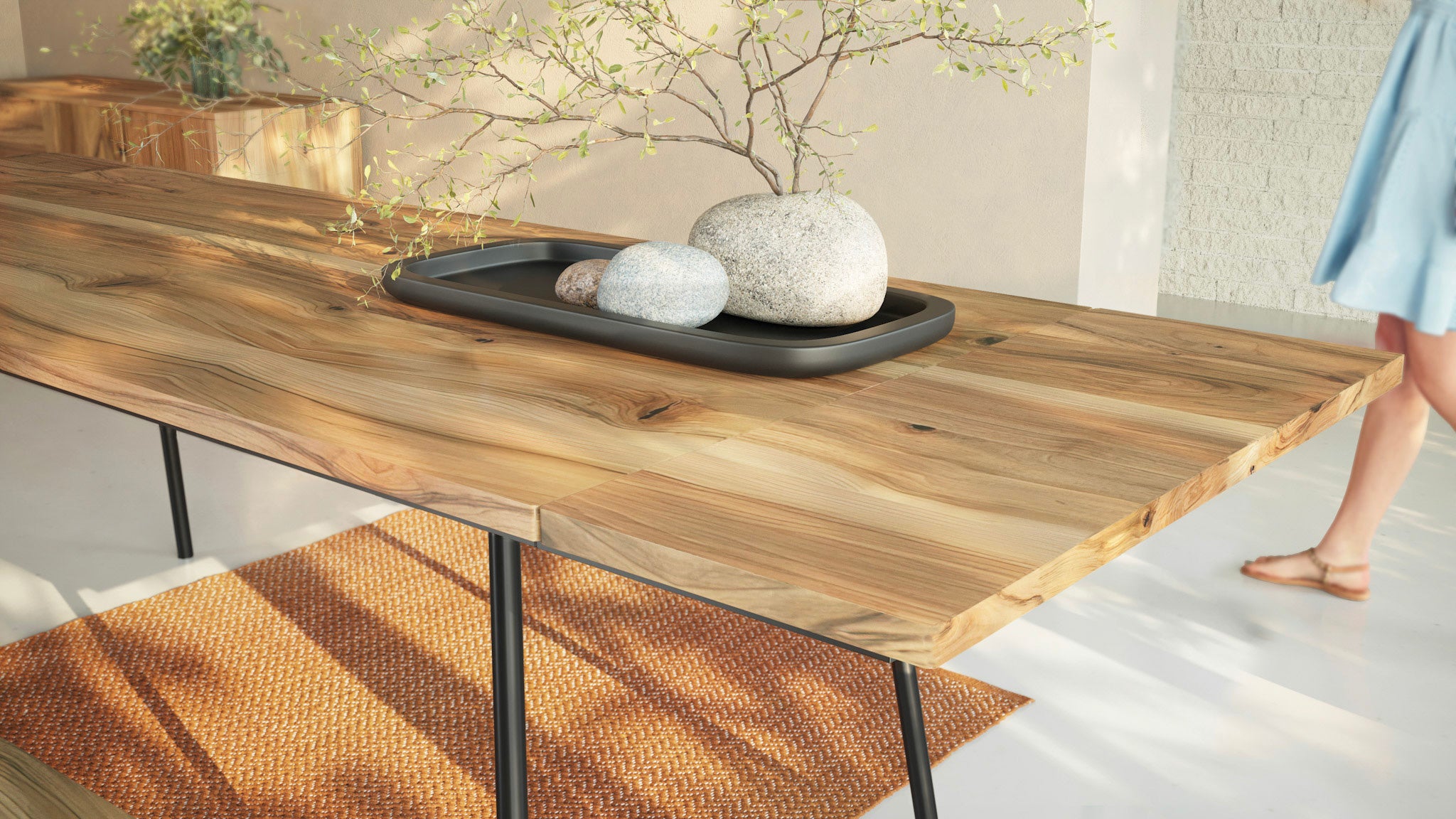 Table à manger extensible en Noyer | MARTA