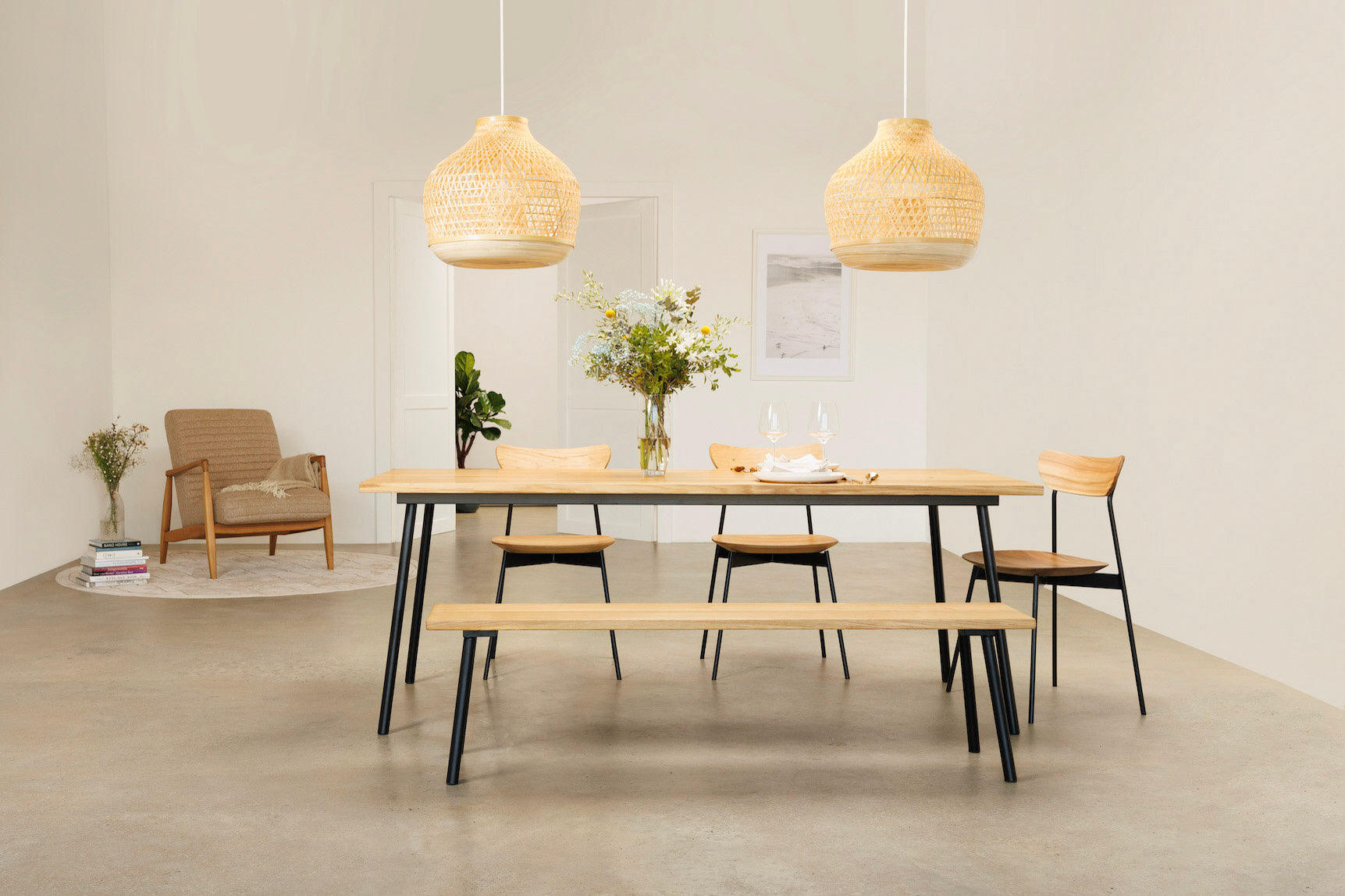 MARTA | Oak Dining Bench