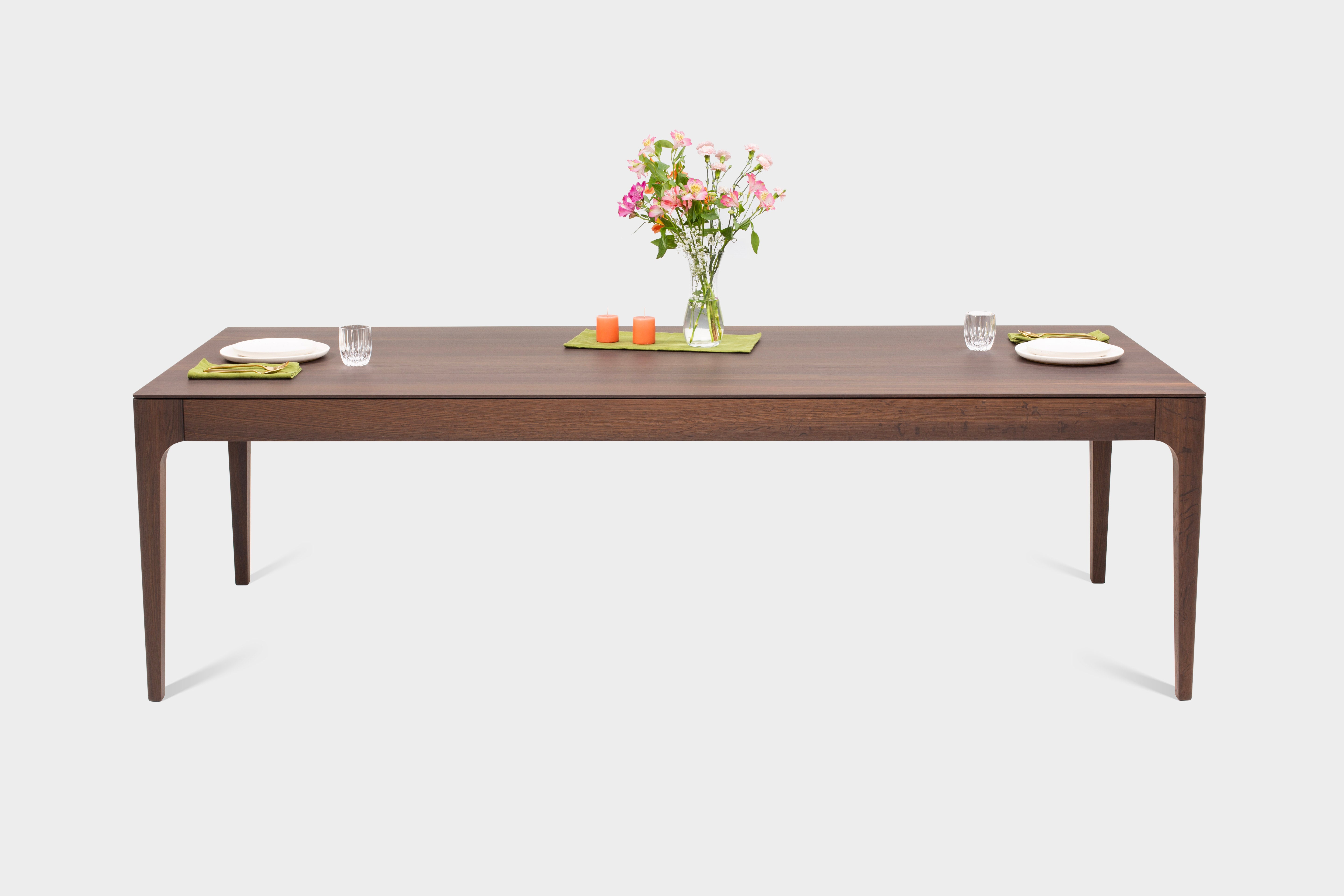 CAROLINA | Table à manger extensible en Frêne fumé