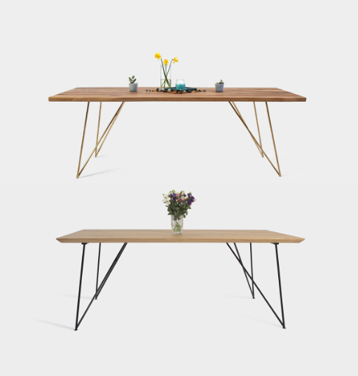 Edge options: straight, under-bevel, or live.