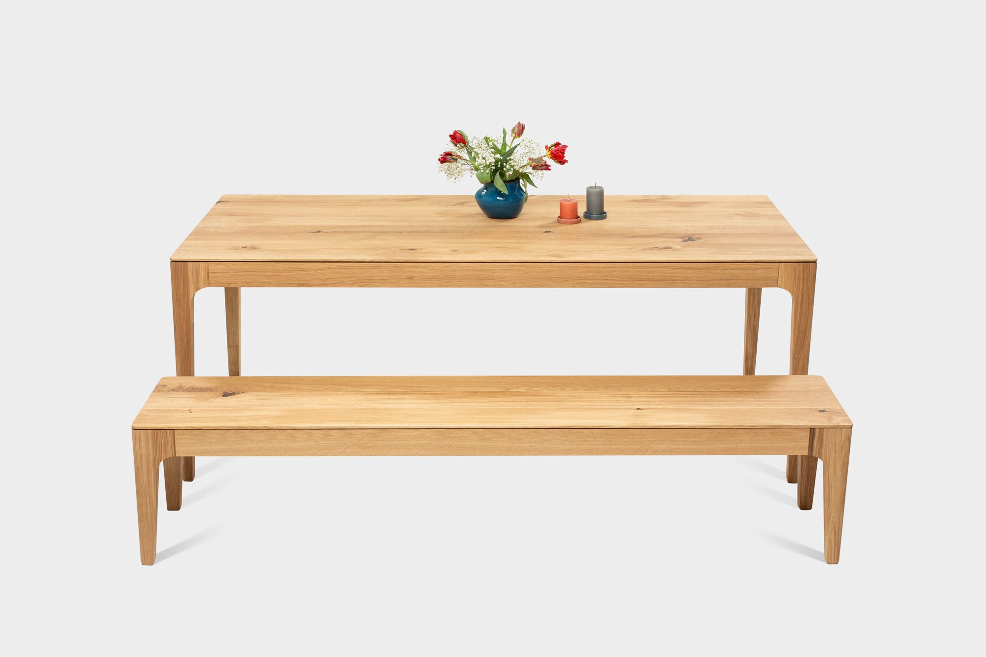 CAROLINA | Moderne Bank aus Eichenholz