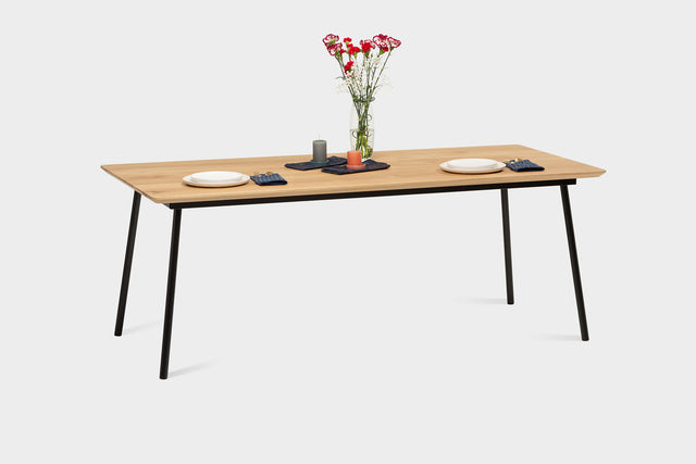 MARTA S | Oak Dining Table | 200 x 90 x 4 cm | B10 Stock