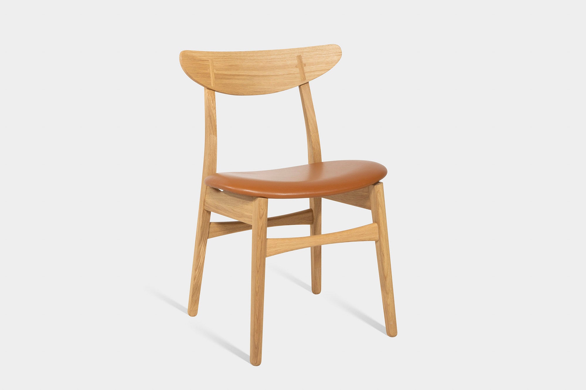 CAROLIAH | Chaise de salle à manger en chêne faite à la main image 9
