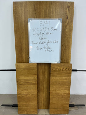 MARTA S | Table extensible en Chêne | 160 - 220 x 80 x 3 cm | Stock B74 image 7