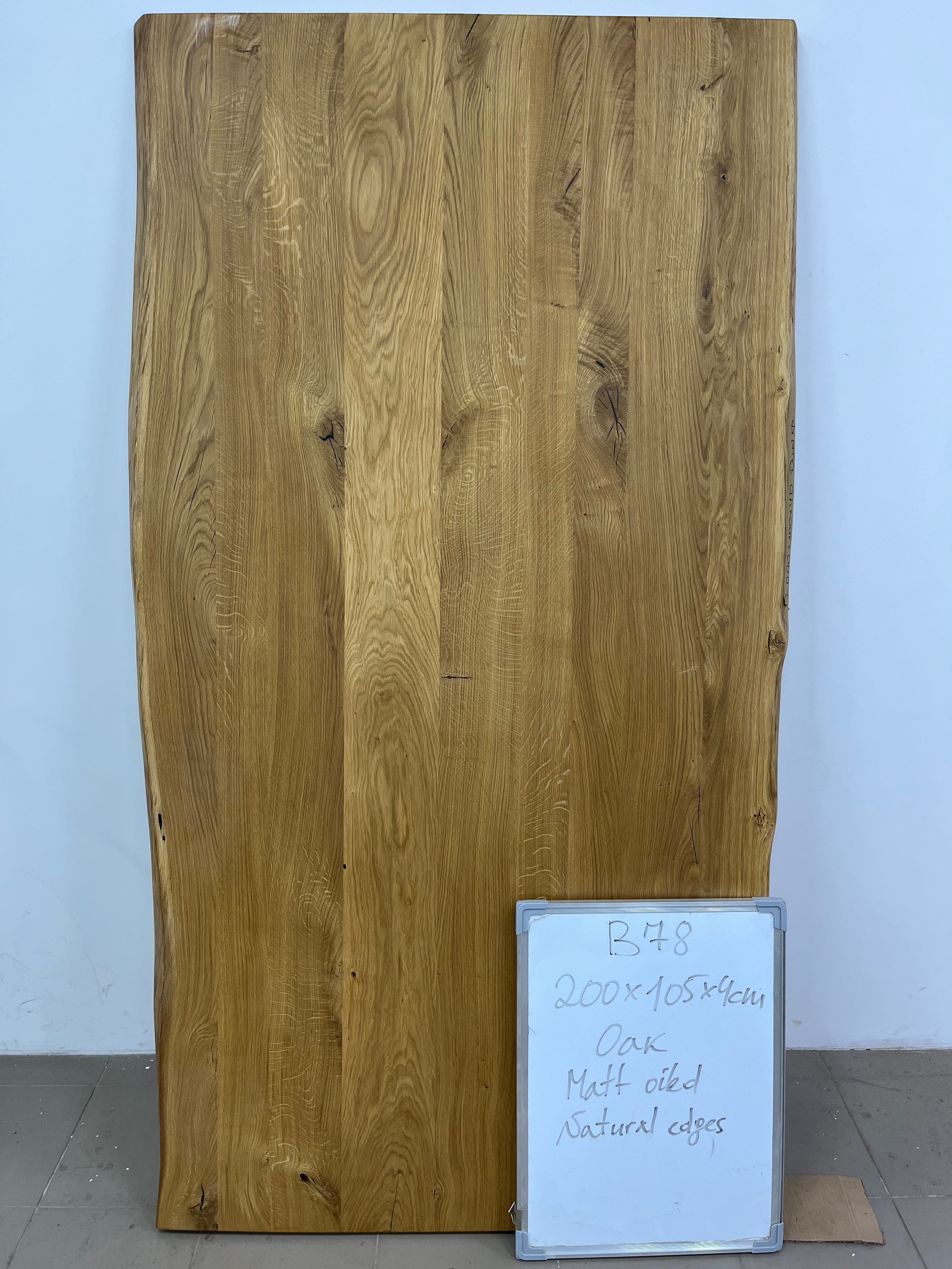 Tischplatte | Eiche | 200 x 105 x 4 cm | B78 Lagerbestand image 5