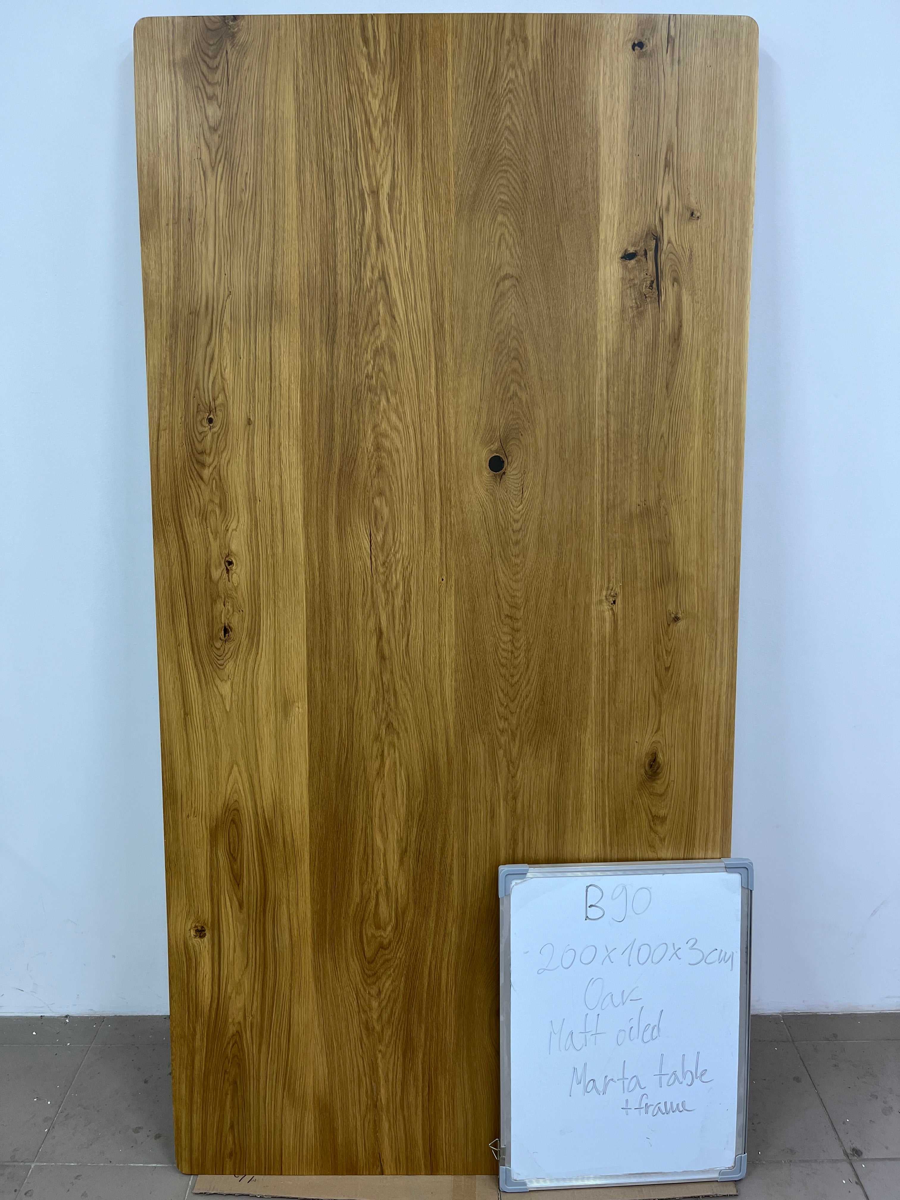 MARTA | Tisch aus Eiche | 200 x 100 x 3 cm | B90 Lagerbestand image 4