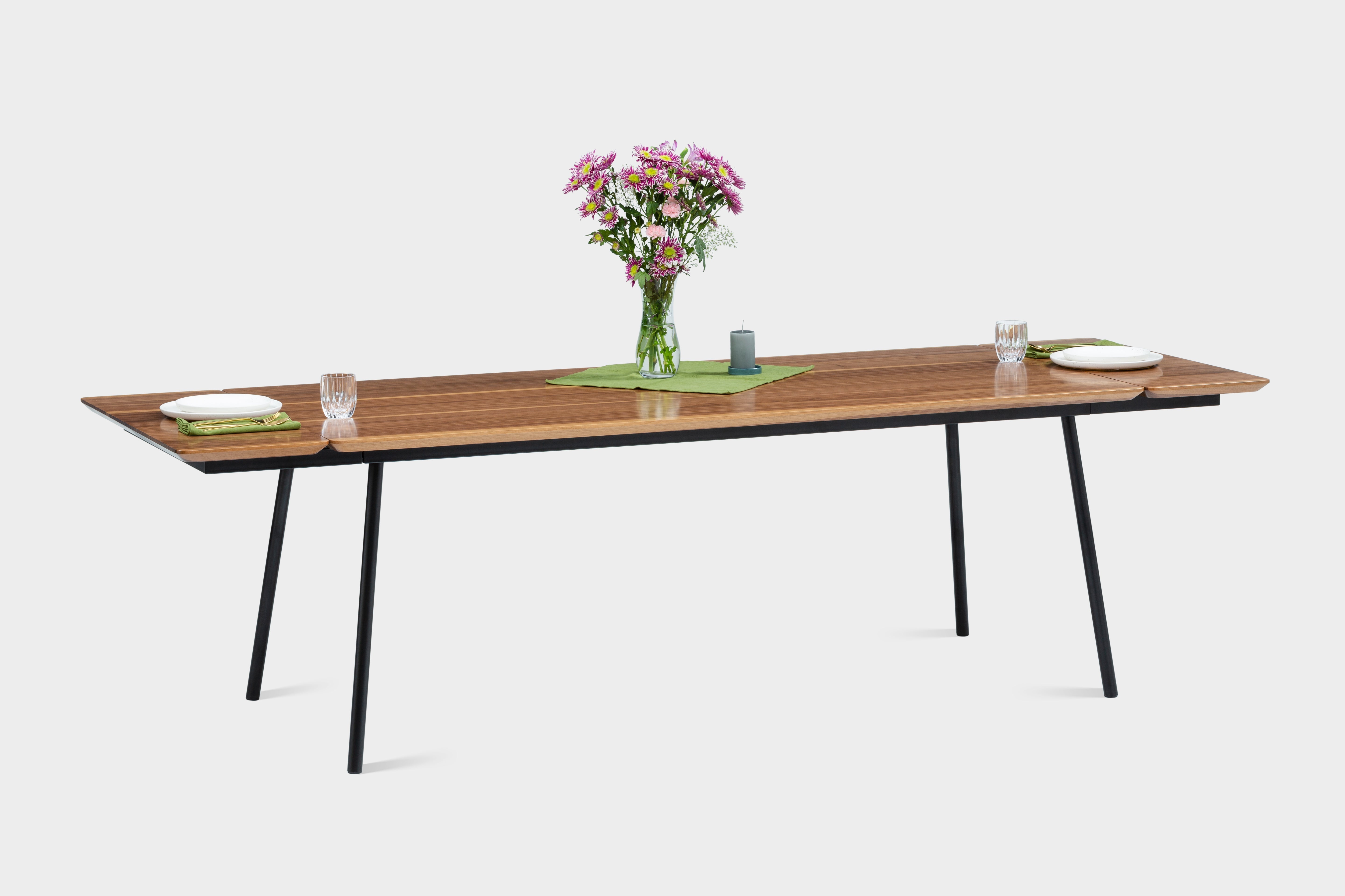 MARTA TABLE | Noyer | 220 x 89 x 3 cm | N58 Vente en stock