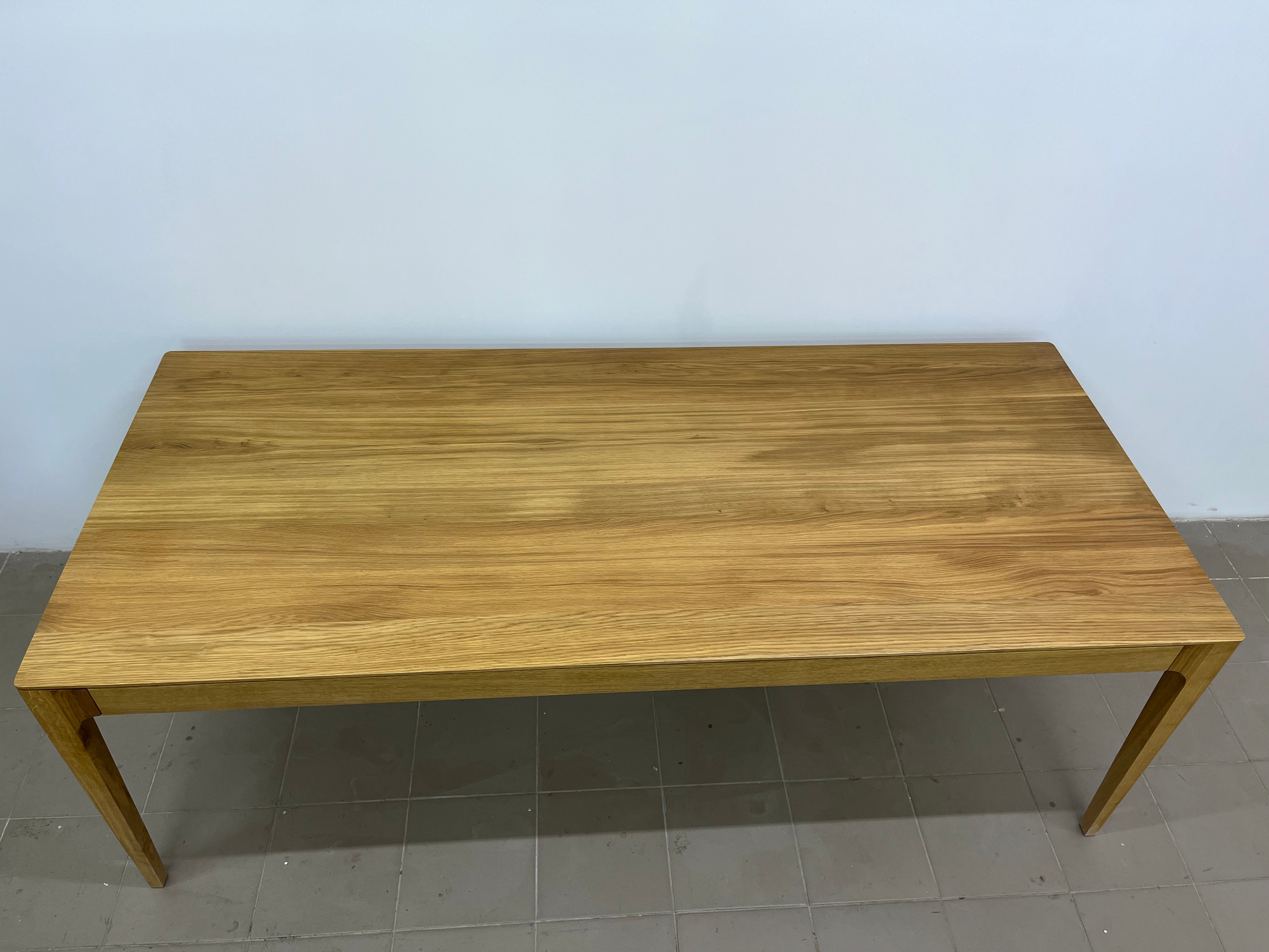 CAROLINA | Oak Table | 220 x 95 x 2 cm | B37 Stock