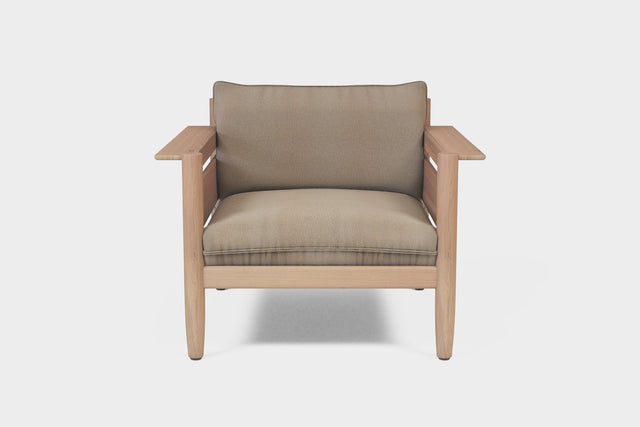 LULU | Oak Outdoor Lounger image 1