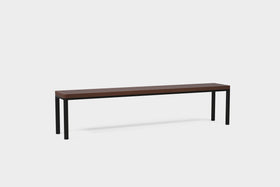 FRANKIE | Outdoor Smoked Ash Dining Bench image 2
