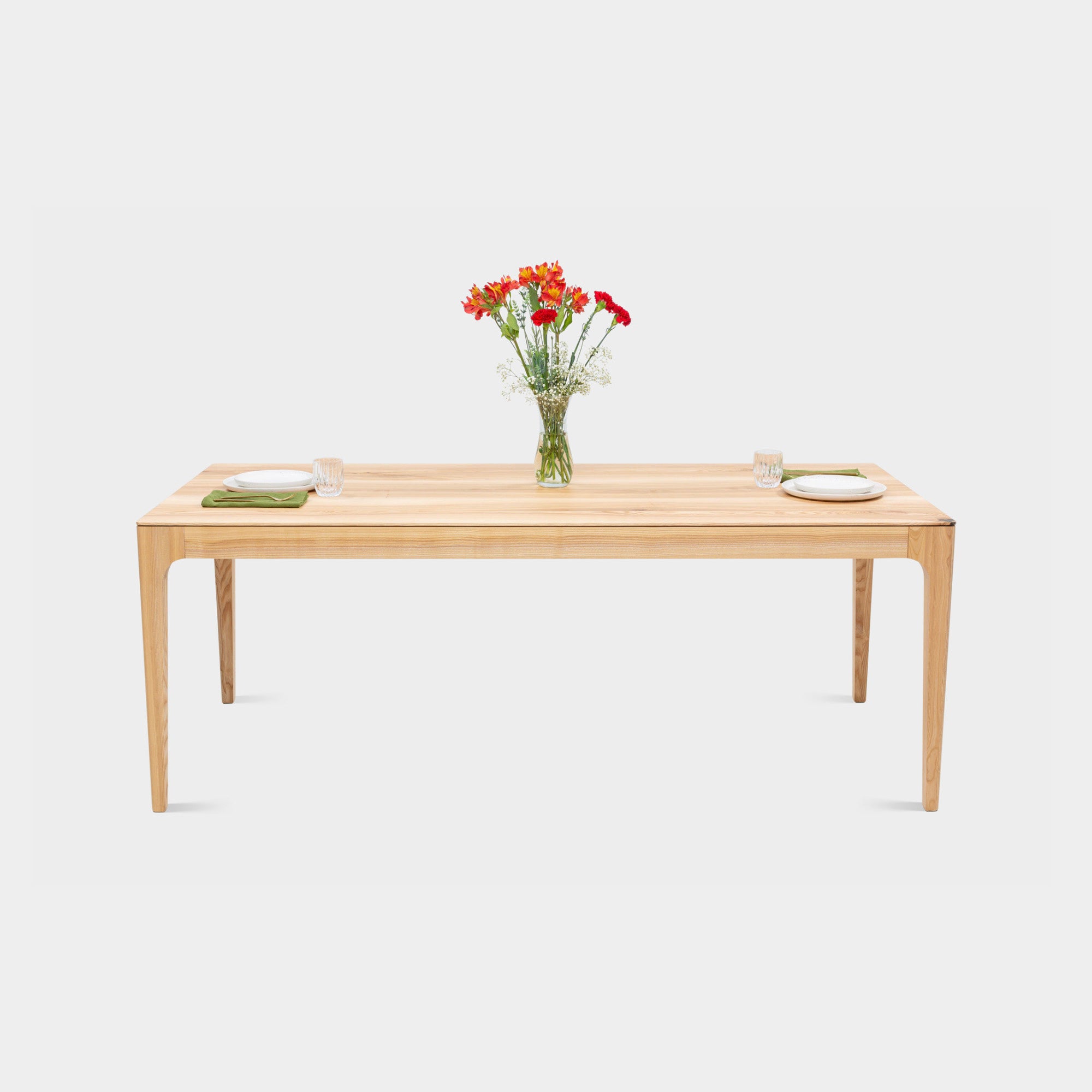  CAROLINA | Table en frêne | 200 x 90 x 2 cm | Stock B40