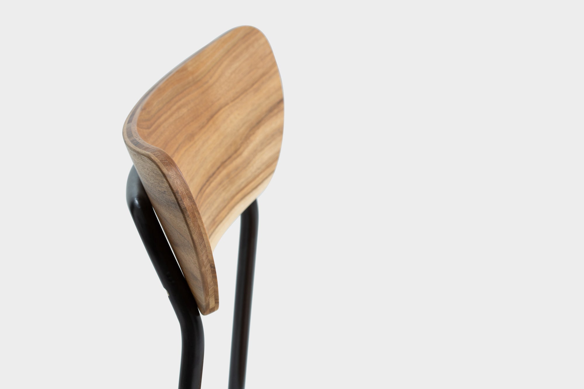 MAYA | Chaise de salle à manger mid-century avec pieds en acier