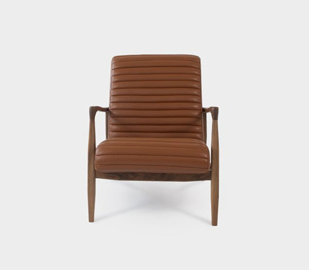 LAICA | Modern Armchair and Ottoman in Italian Leather or Wool image 7