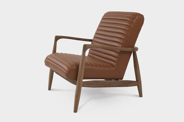 LAICA | Modern Armchair and Ottoman in Italian Leather or Wool image 8