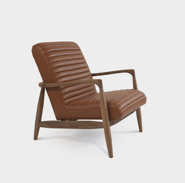 LAICA | Modern Armchair and Ottoman in Italian Leather or Wool image 3