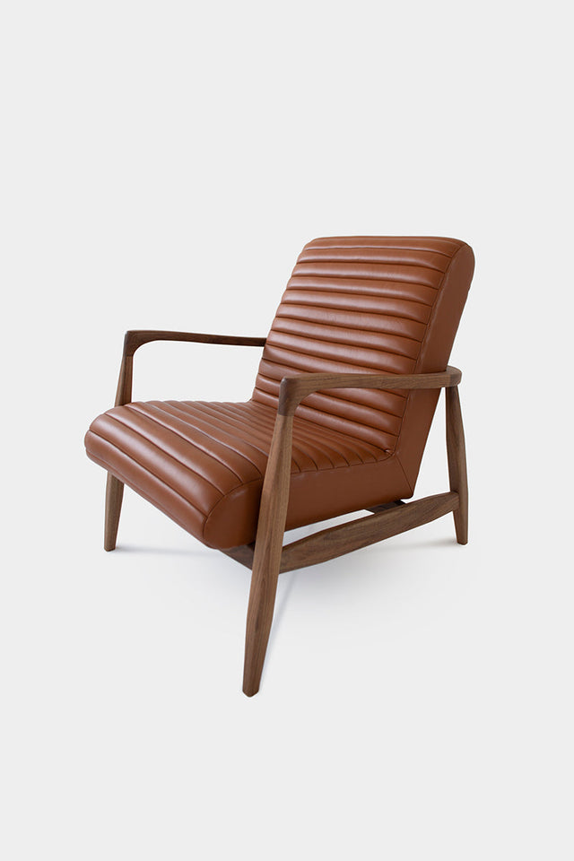 LAICA | Modern Armchair and Ottoman in Italian Leather or Wool image 15