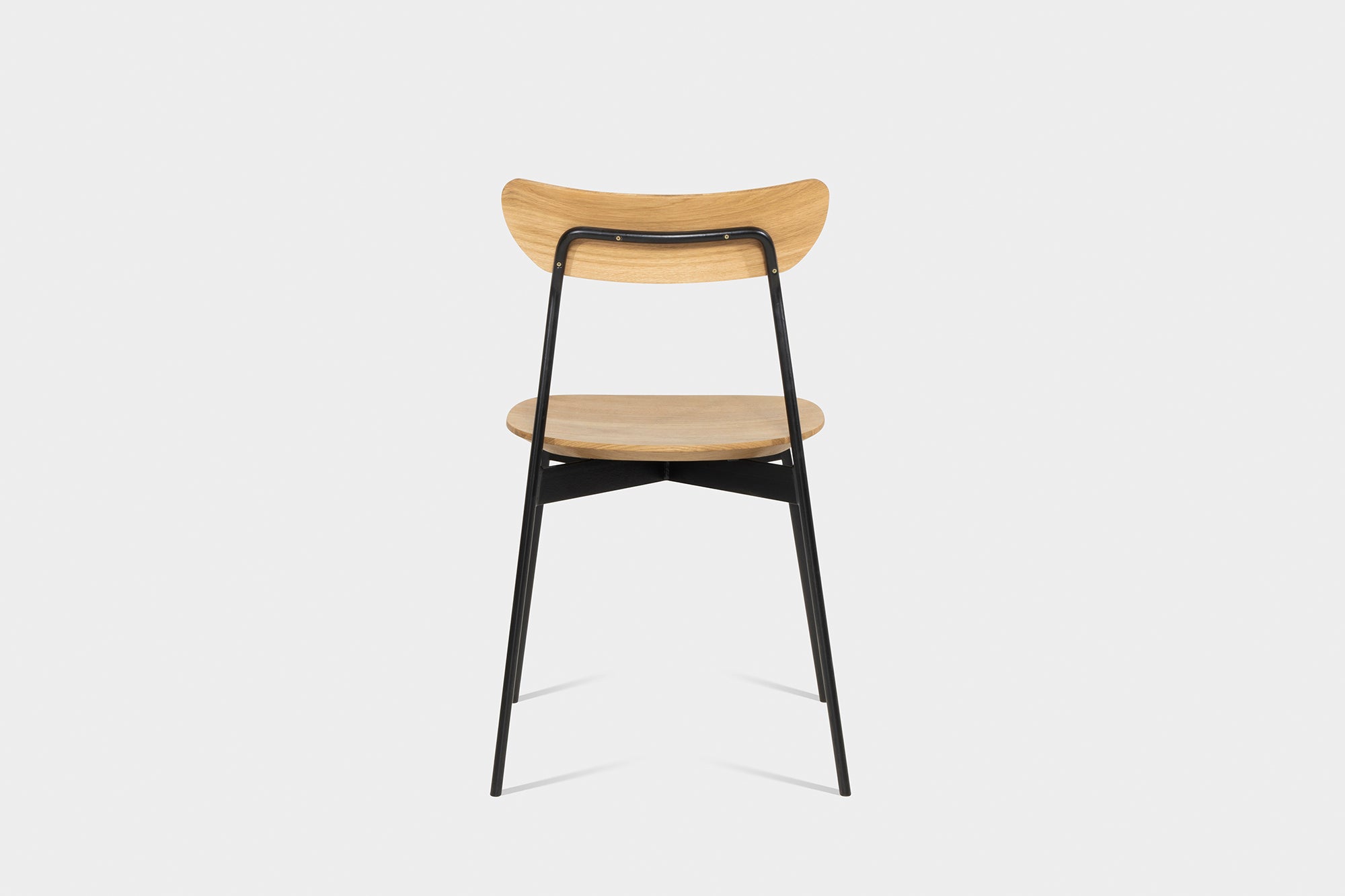 Mid Century Modern Stuhl aus Eiche mit Metallbeinen | MAYA Stuhl-Hardman Design