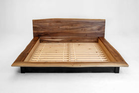 KAATJE | Cadre de lit plateforme en bois massif avec tête de lit image 13